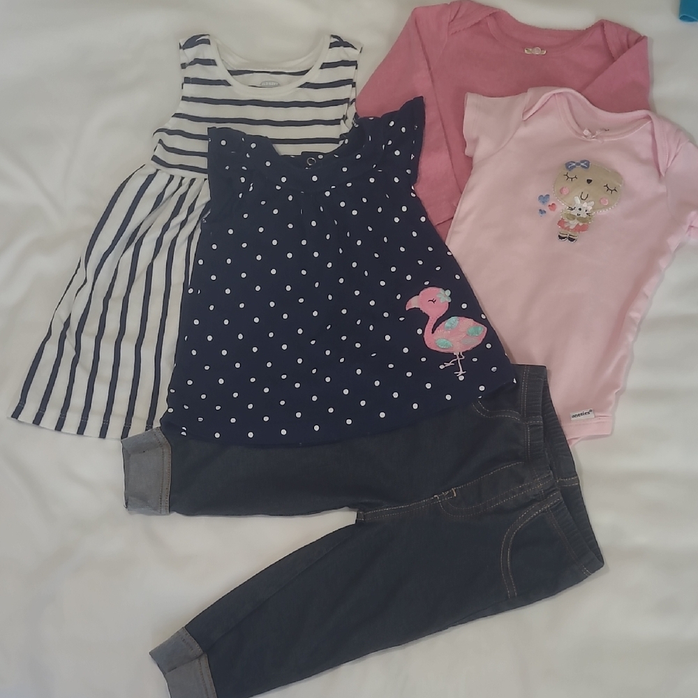 Toddler Girls Clothing Bundle - 12-18  Months